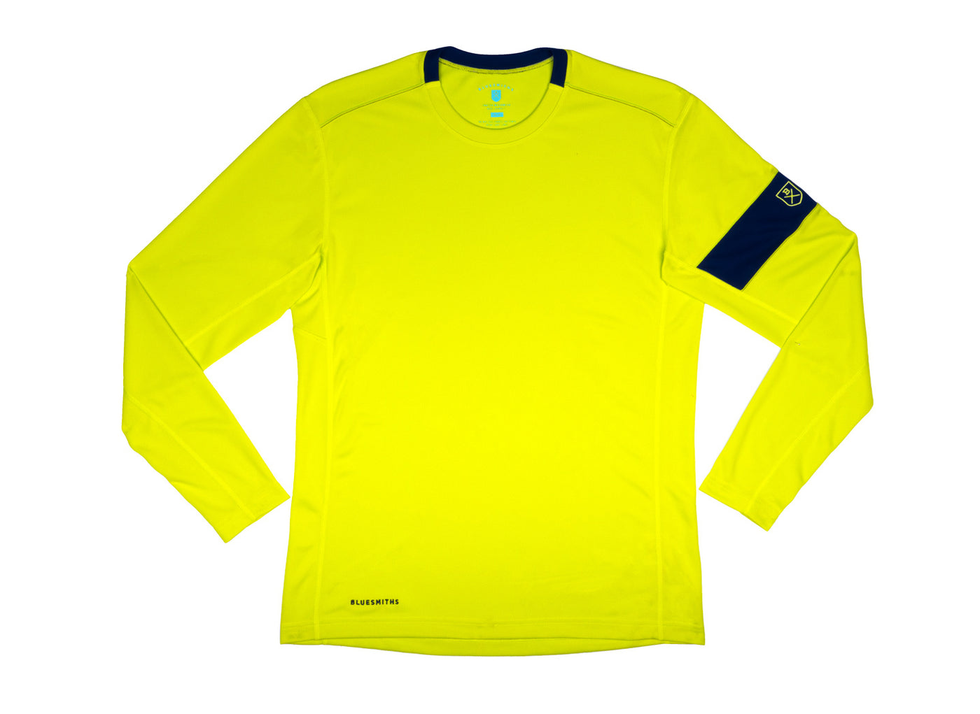 The Kanaha Hydrophobic Shirt for Men - Electric Yellow (Rich Navy)