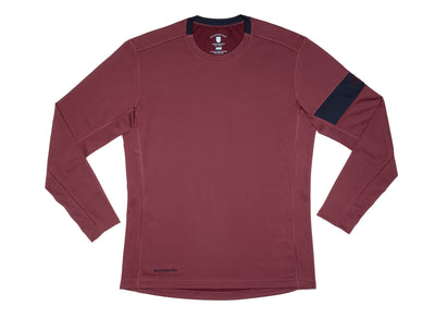 The Kanaha Hydrophobic Shirt for Men - Sunset Red (Rich Navy)