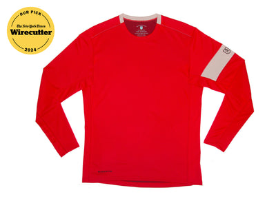 The Kanaha Hydrophobic Shirt for Men - Red (White Rock)