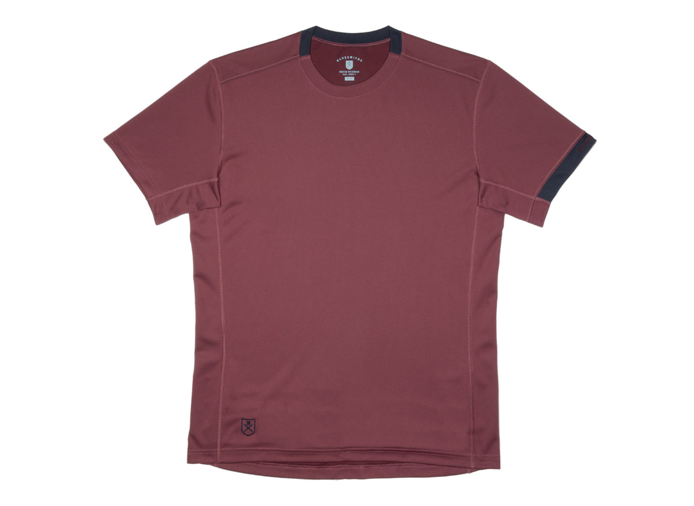 The Lane Hydrophobic Shirt for Men - Sunset Red (Rich Navy)