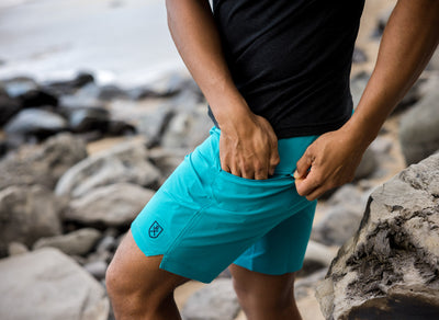 The Spartan Board Shorts - Shorter Length - Napili Blue