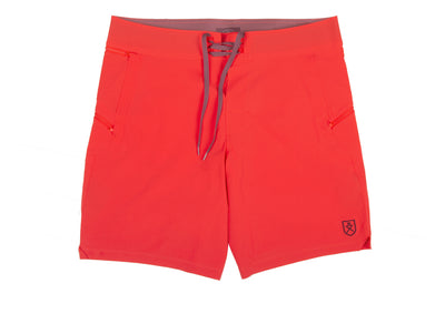 The Spartan Board Shorts -  9" Inseam - Pele Red