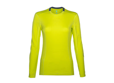 The Kanaha Hydrophobic Shirt for Women - Electric Yellow (Rich Navy)