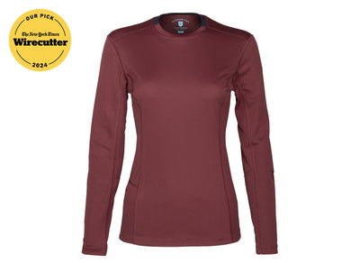 The Kanaha Hydrophobic Shirt for Women - Sunset Red (Rich Navy)