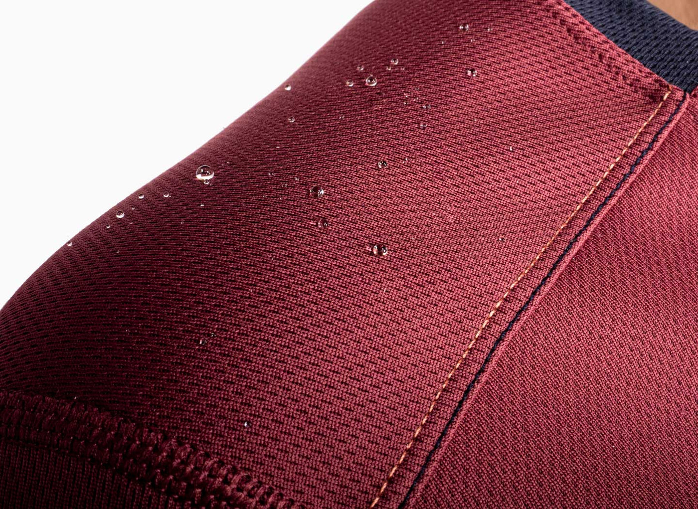 The Kanaha Hydrophobic Shirt for Men - Sunset Red (Rich Navy)